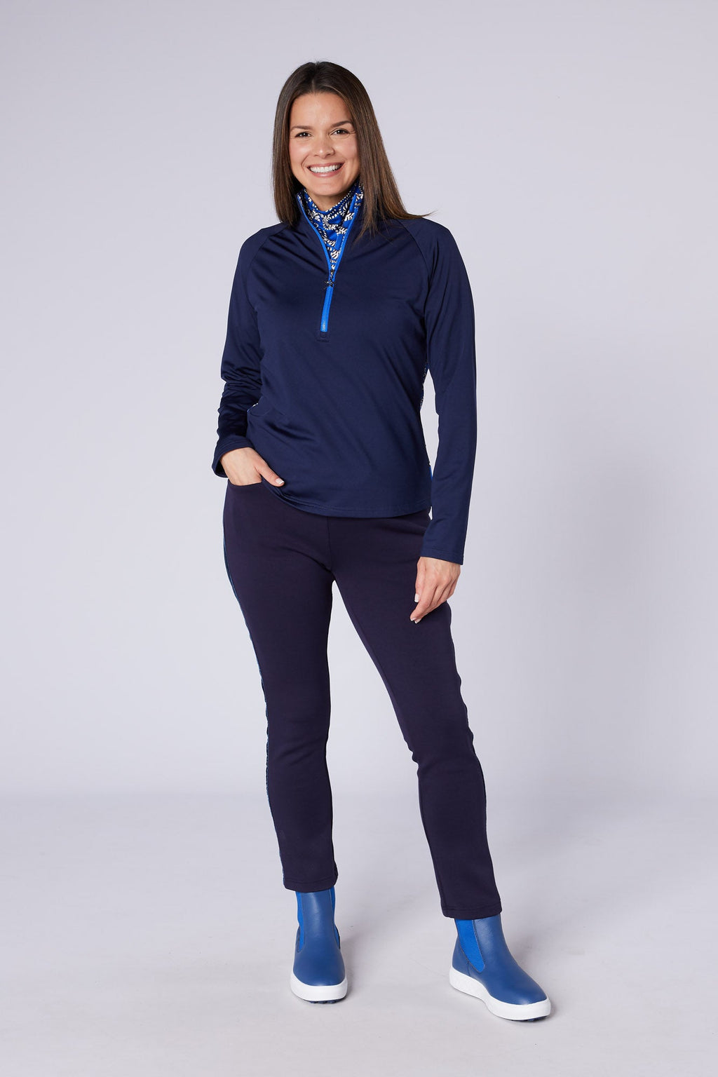 Amber Thermal Fleece Trouser True Navy