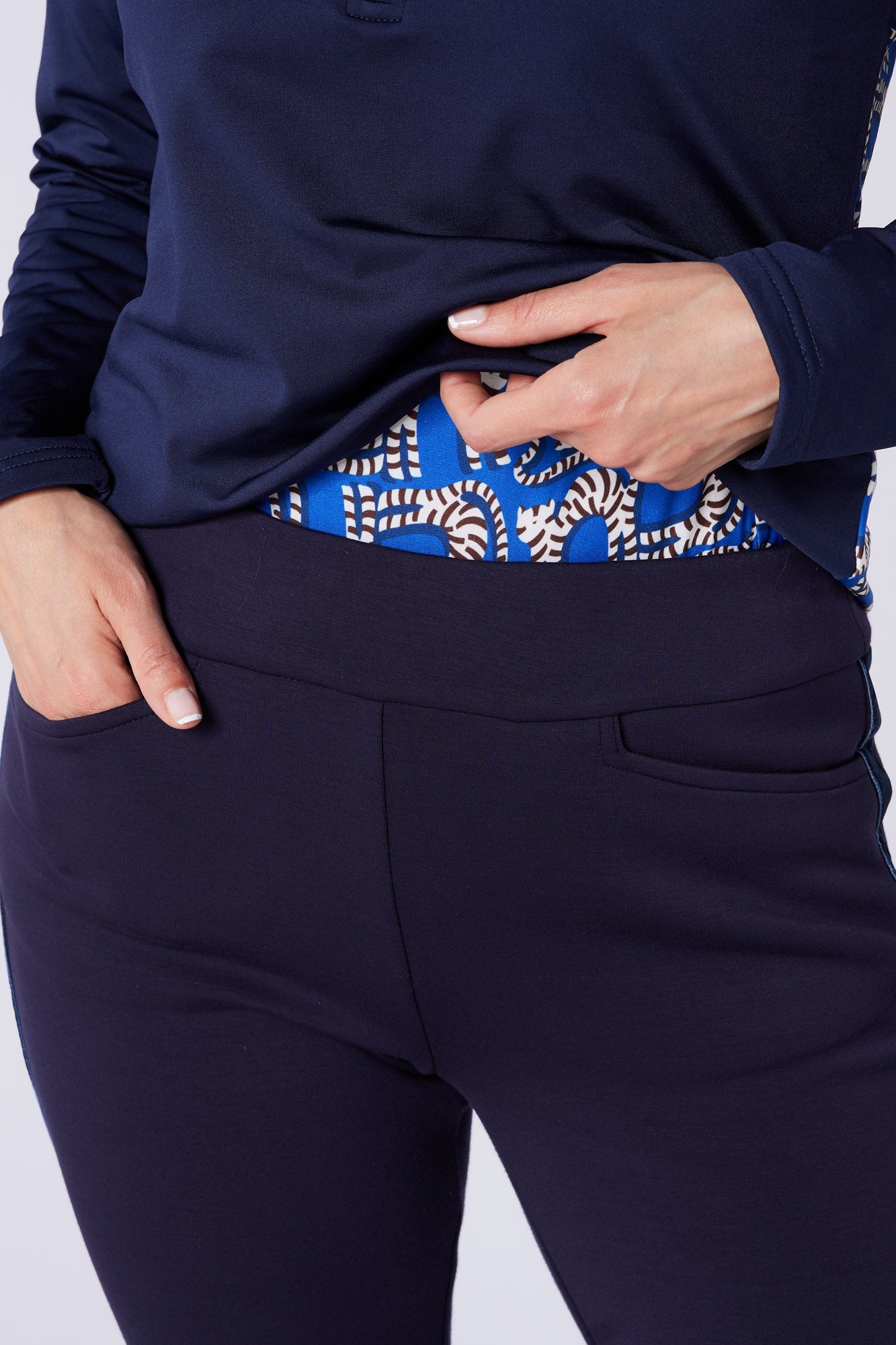 Amber Thermal Fleece Trouser True Navy