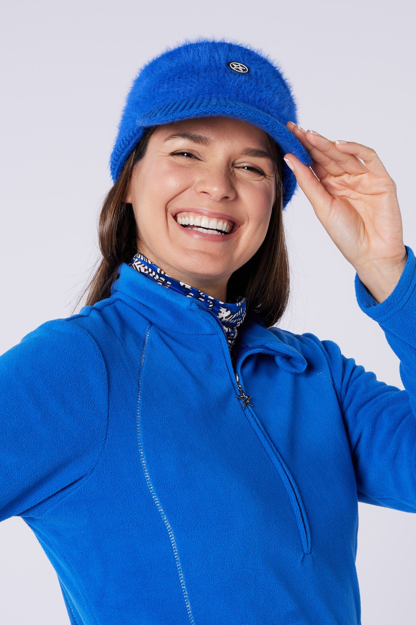 Frankie Lightweight 1/4 Zip Fleece Dazzling Blue