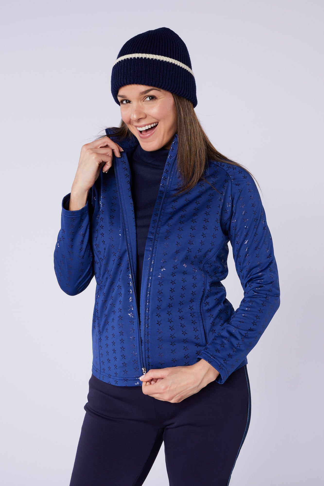 Majesty Full Zip Mid Layer Twilight Blue