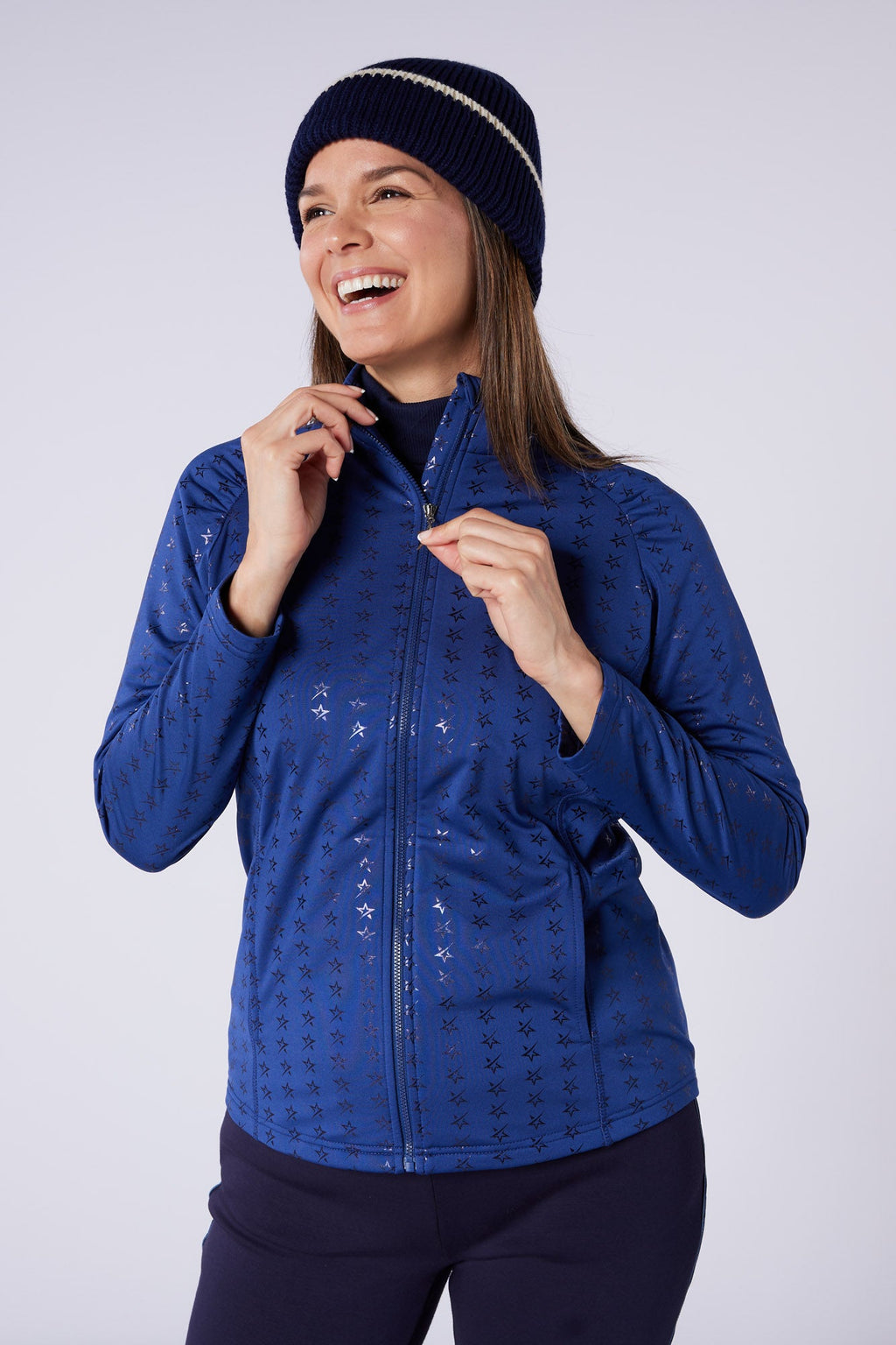 Majesty Full Zip Mid Layer Twilight Blue