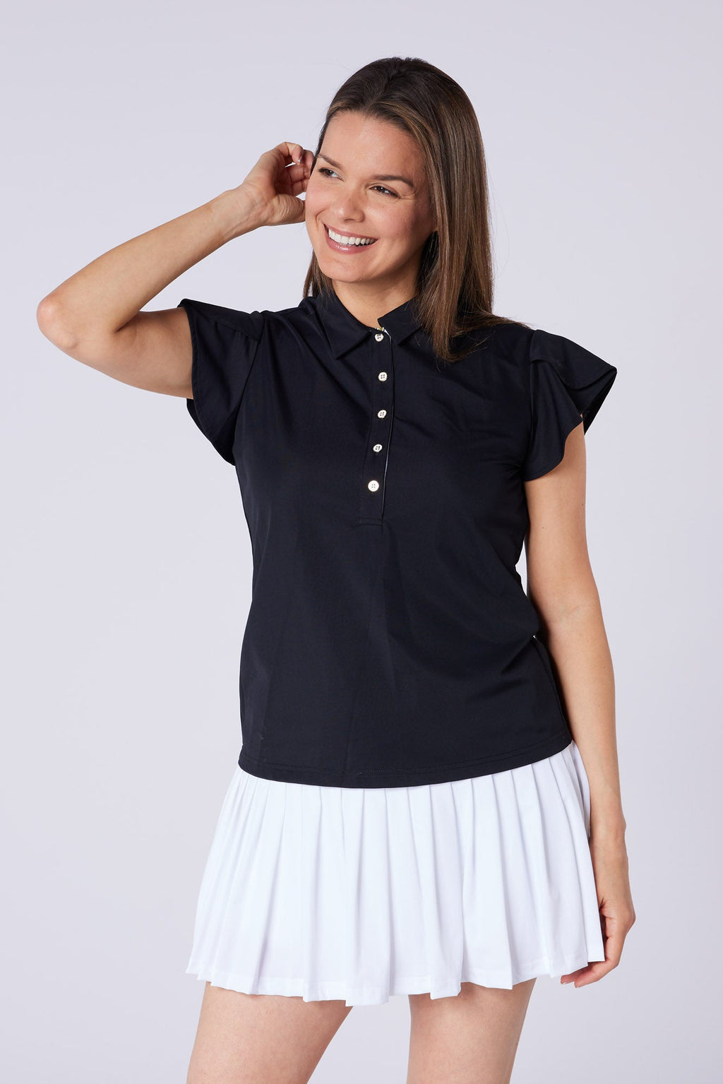Molly Pleat Skort Winter White