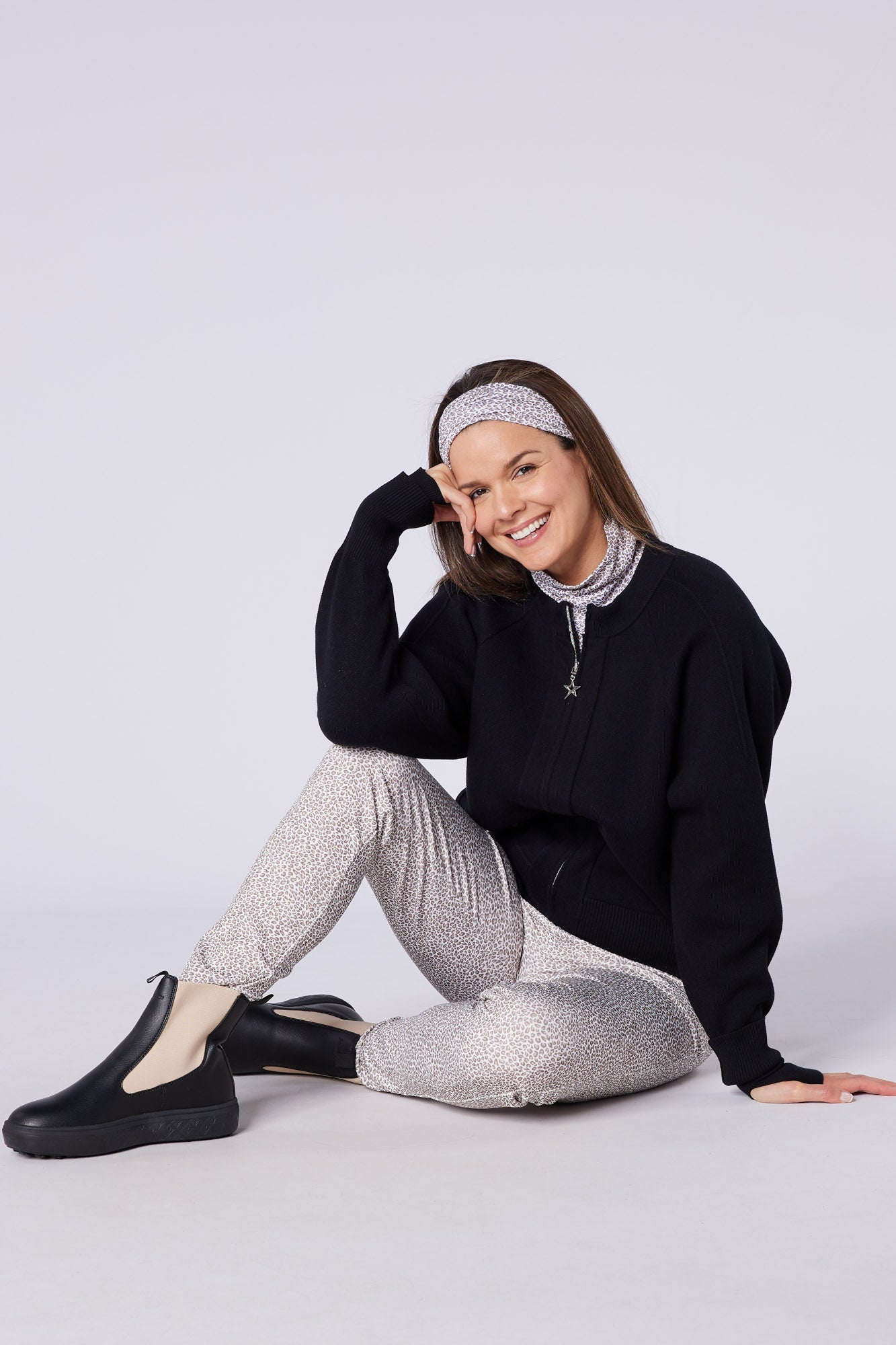 Gabrielle Elite Lined Bomber Jacket Pitch Black