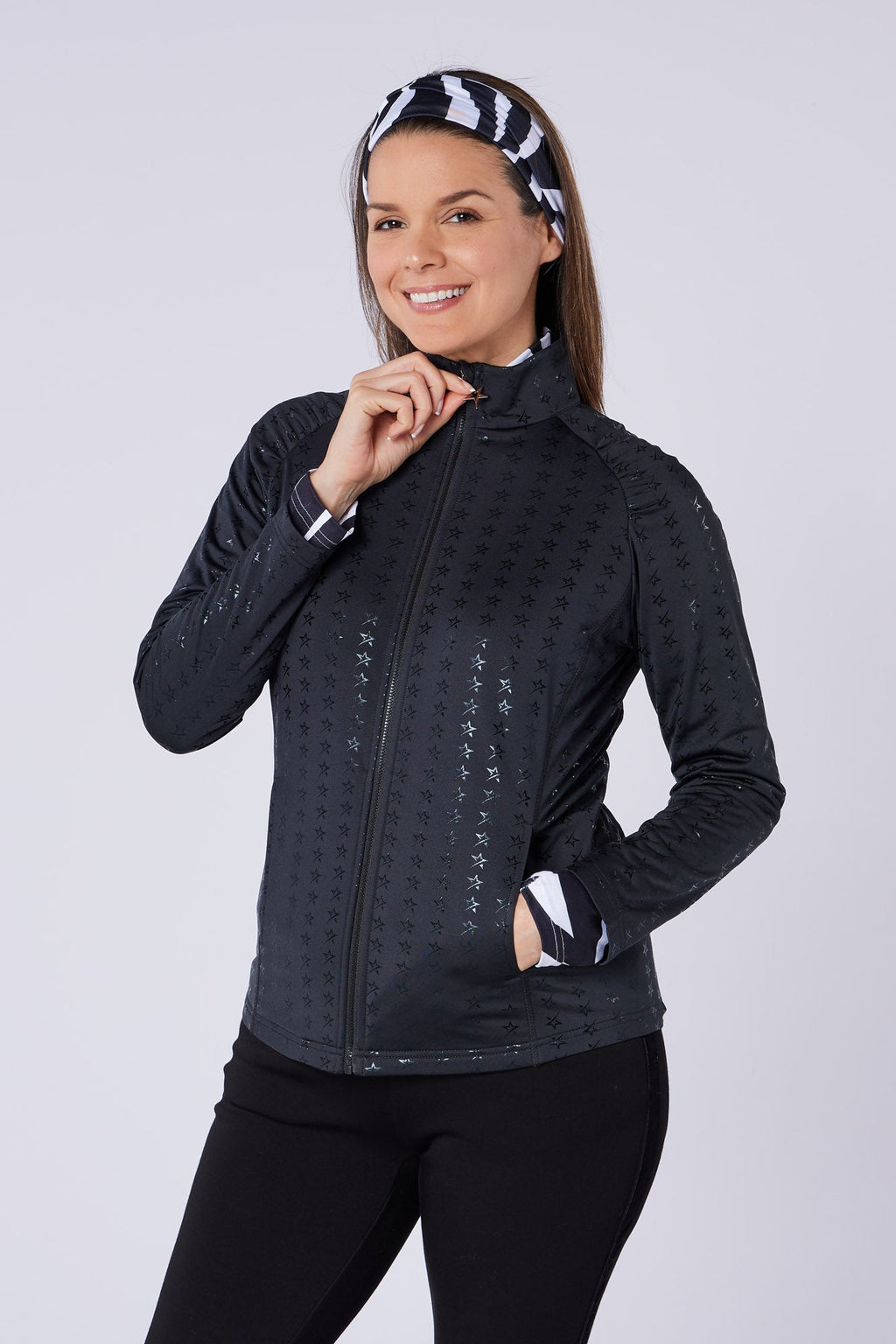 Majesty Full Zip Mid Layer Pitch Black