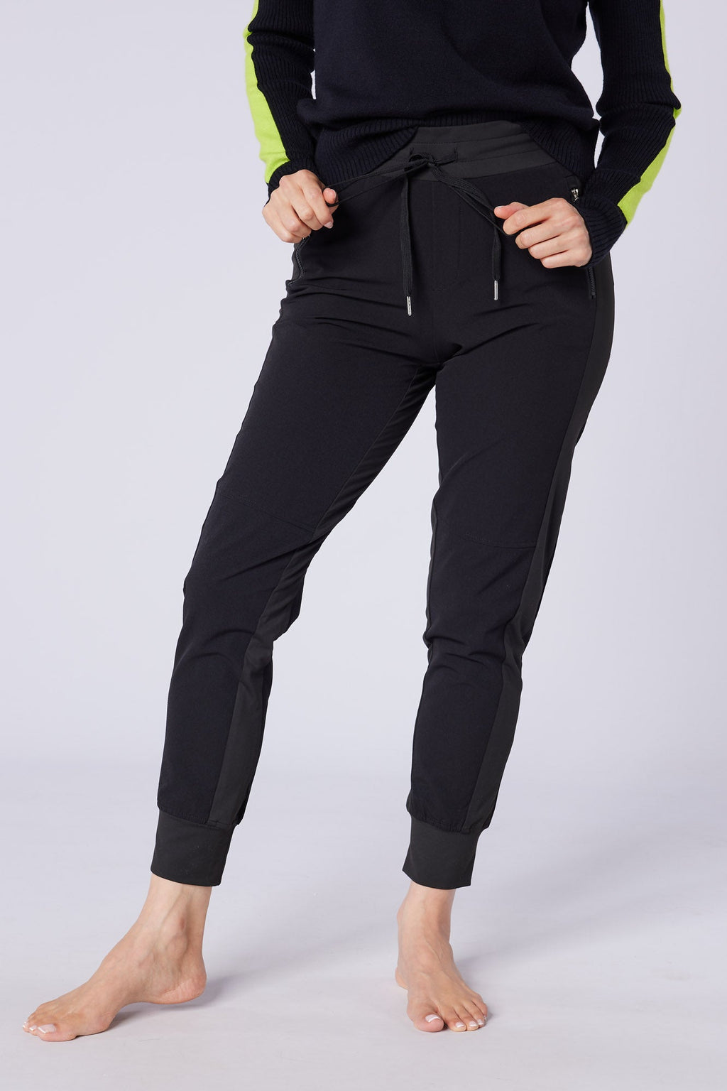 Harper Stretch Trouser Pearl Black
