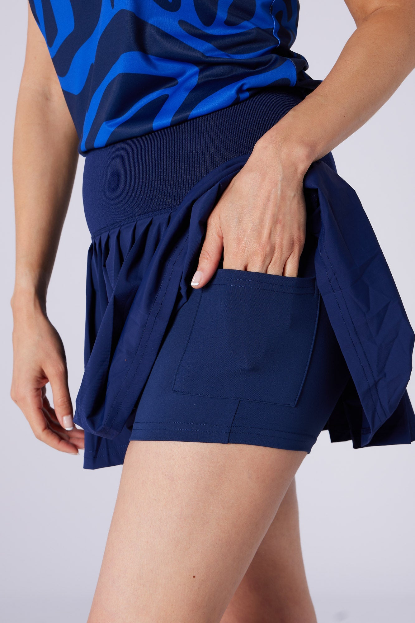 Molly Pleat Skort Twilight Blue