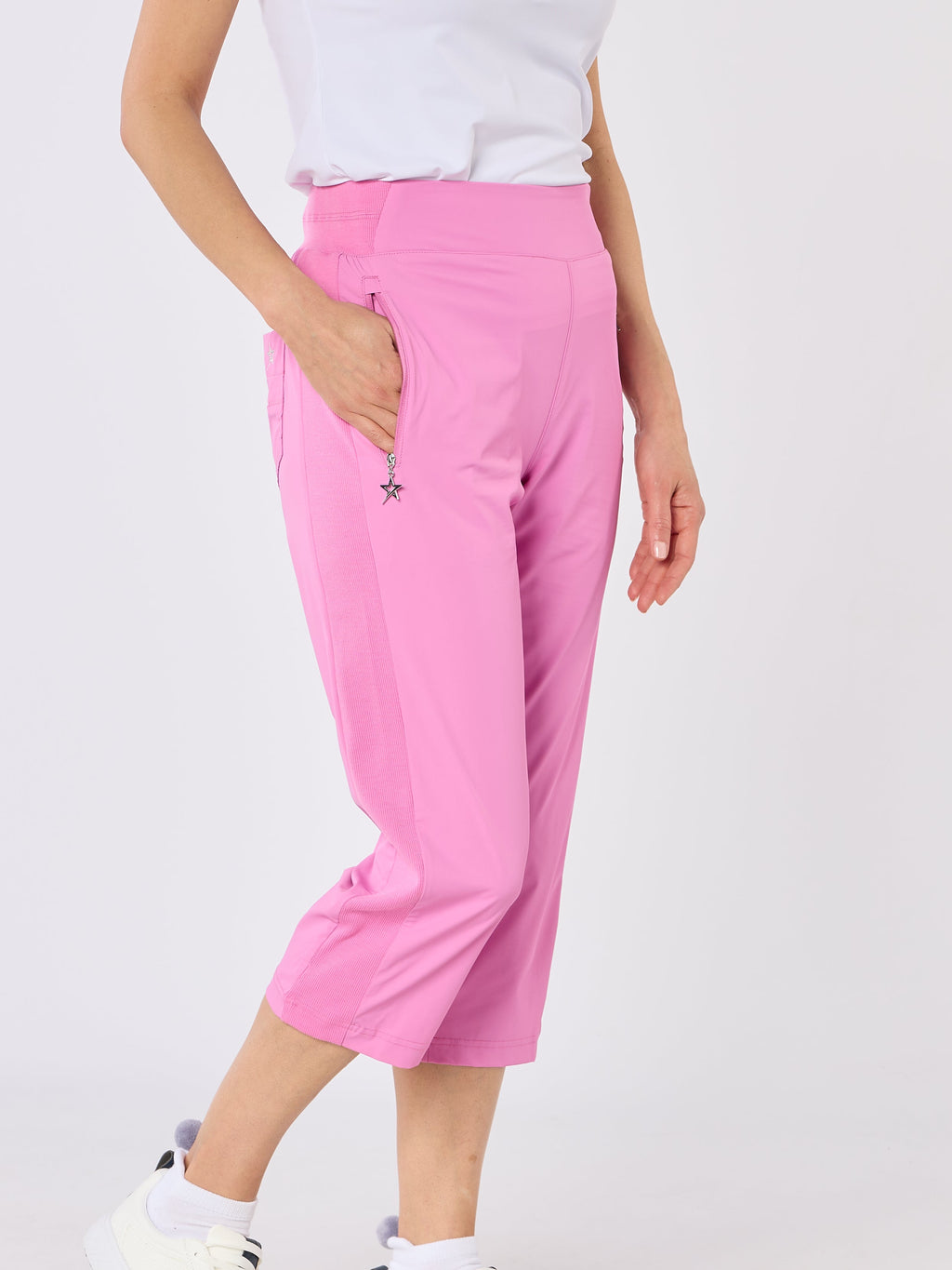 Rita Lightweight Capri Super Pink