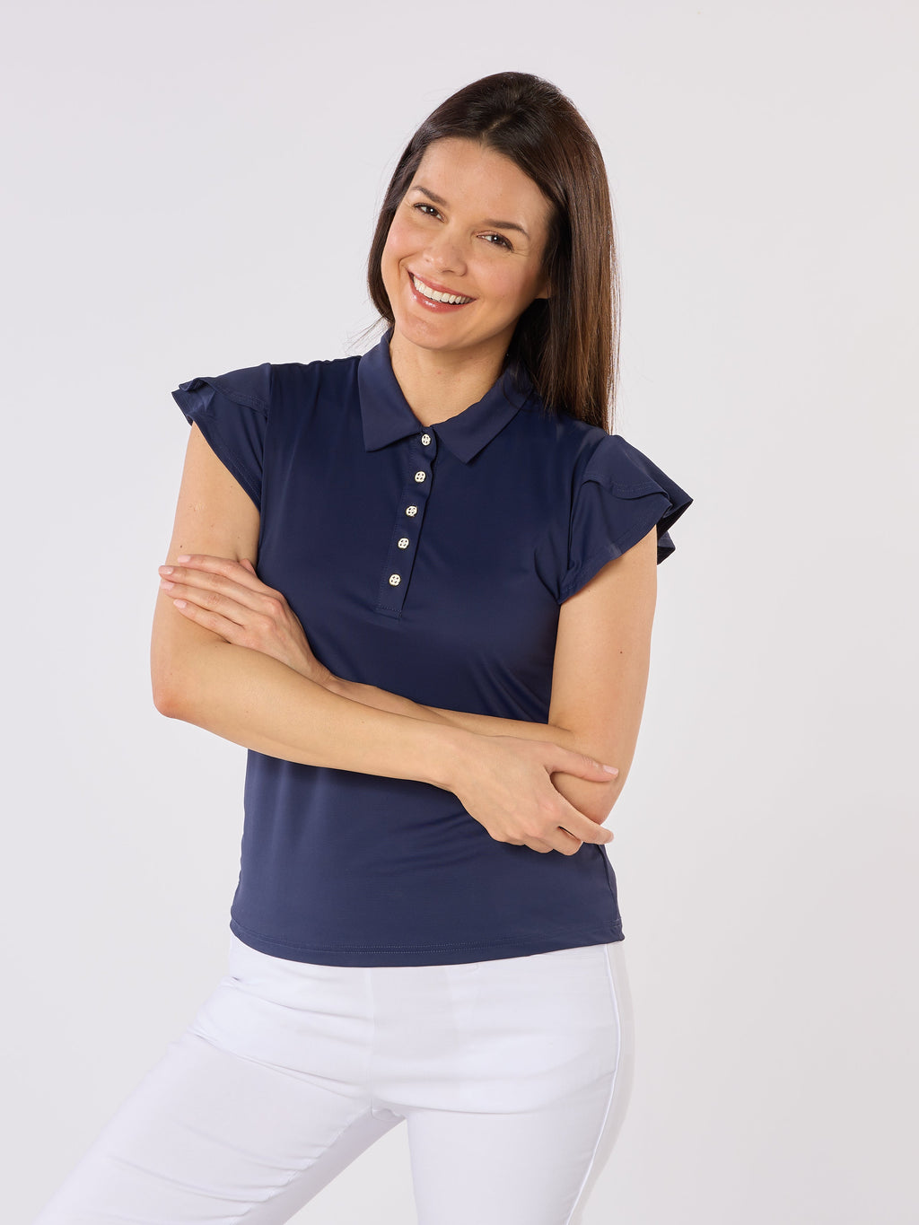 Summer Breeze Cap Sleeve Navy