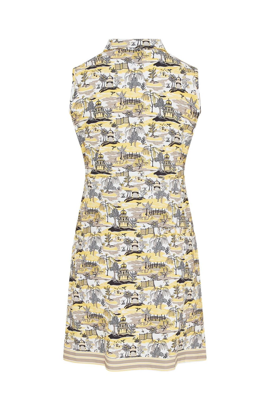 Azure Sleeveless Pattern Dress Indian Dawn