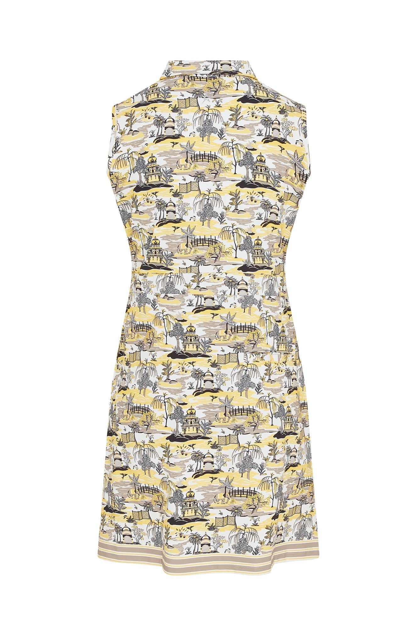 Azure Sleeveless Pattern Dress Indian Dawn