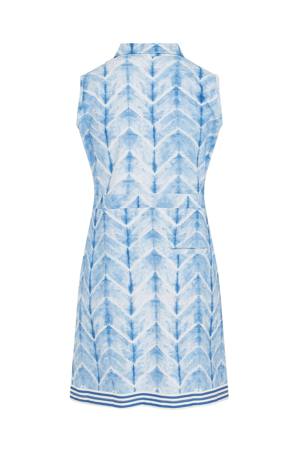 Azure Sleeveless Pattern Dress Neptune's Breath