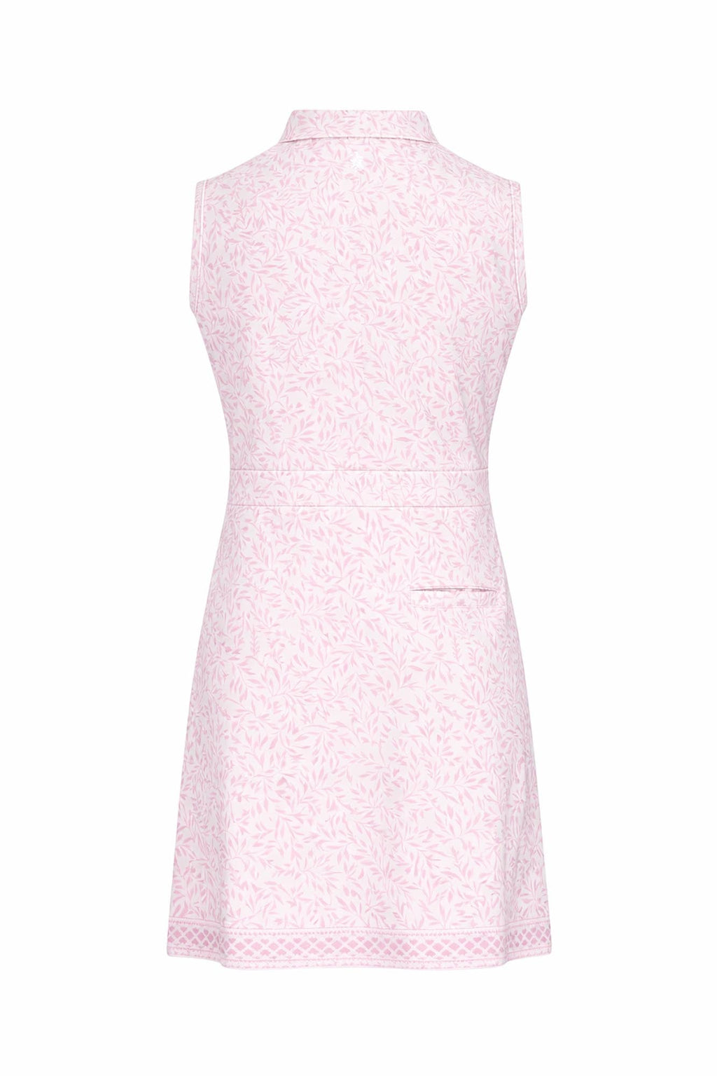 Azure Sleeveless Pattern Dress Coral Whisper