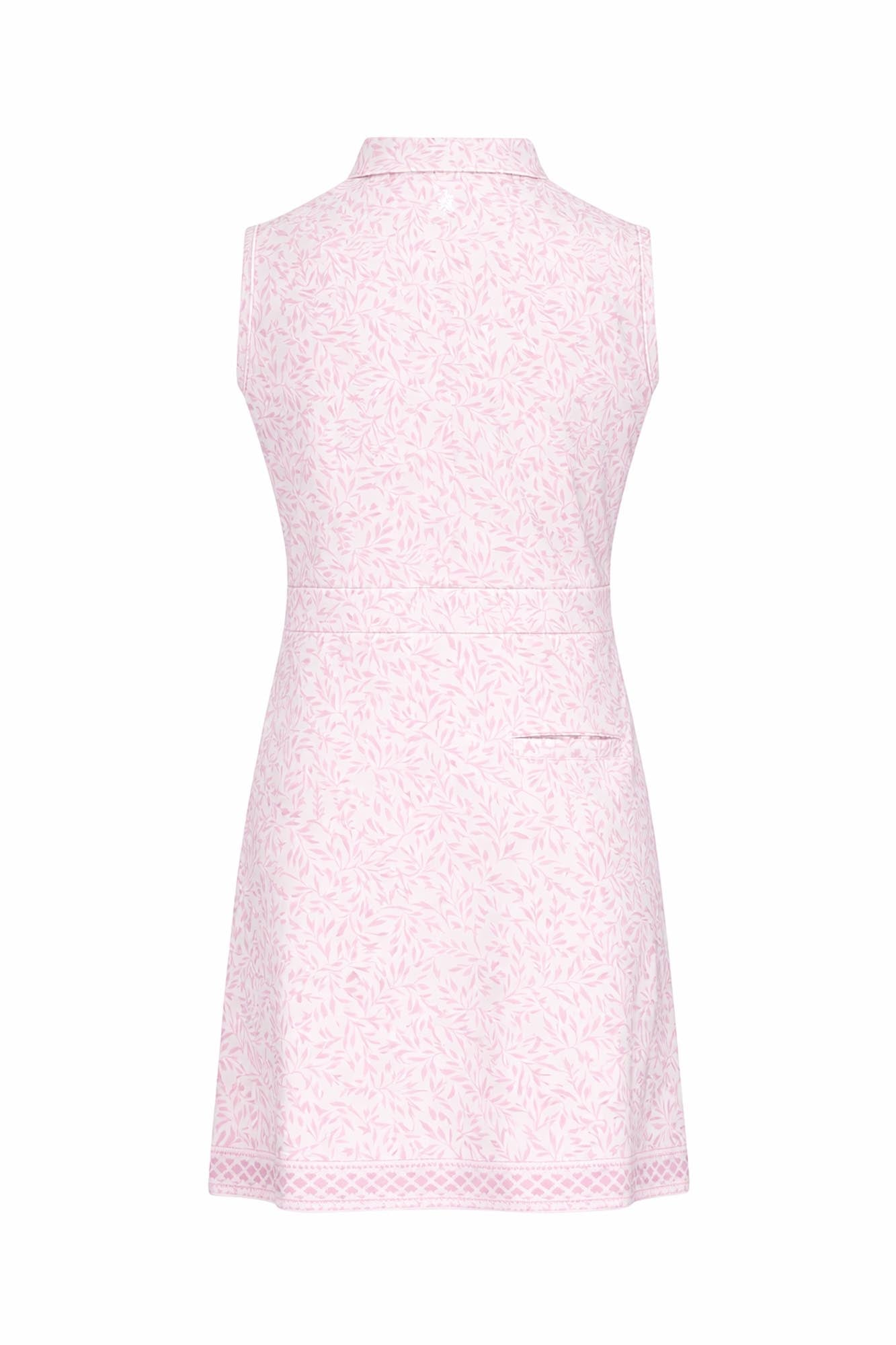Azure Sleeveless Pattern Dress Coral Whisper