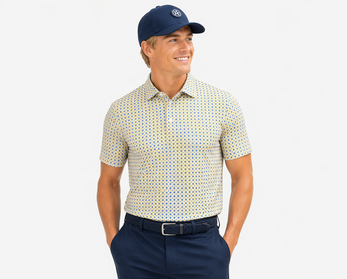 Archie Mens Oyster Polo Ocean