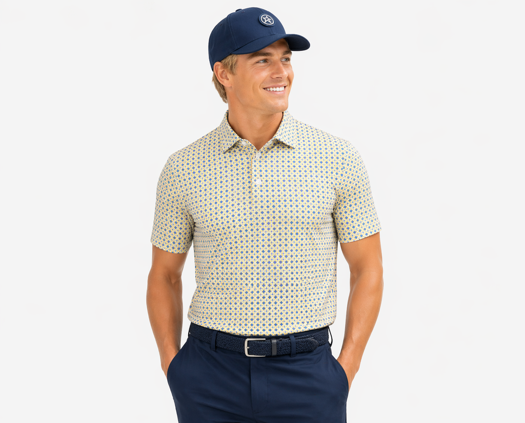 Archie Mens Oyster Polo Ocean