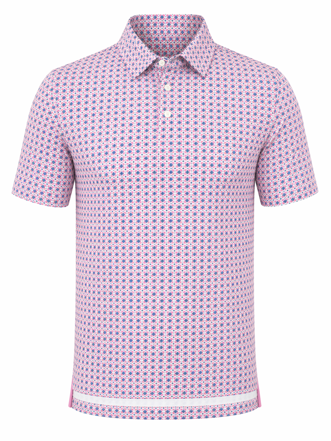Archie Mens Oyster Polo Super Pink
