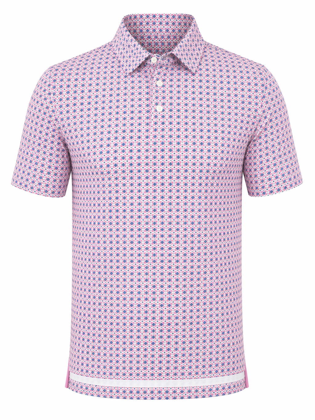Archie Mens Oyster Polo Super Pink