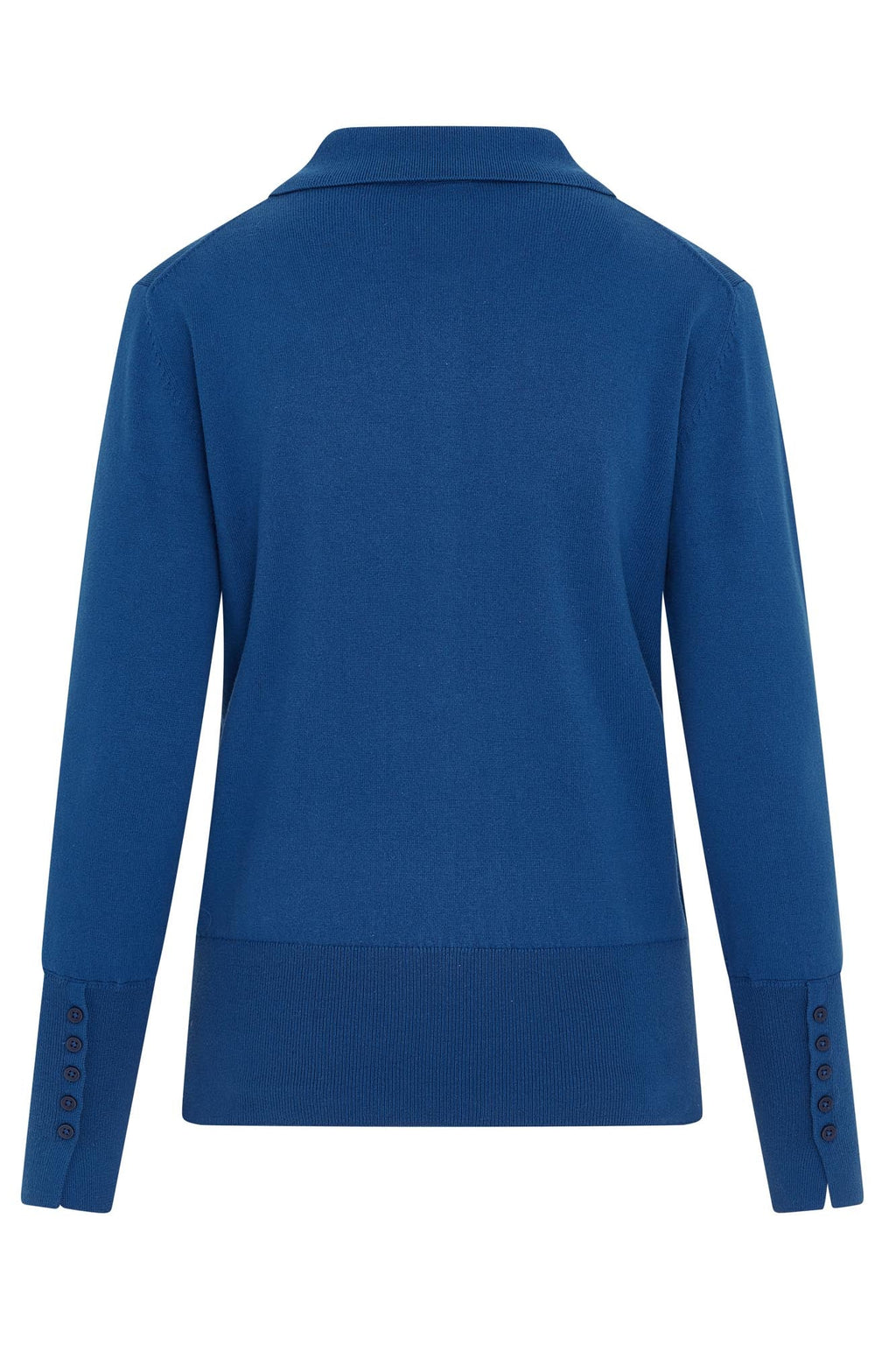 Blush Cotton Sweater True Blue