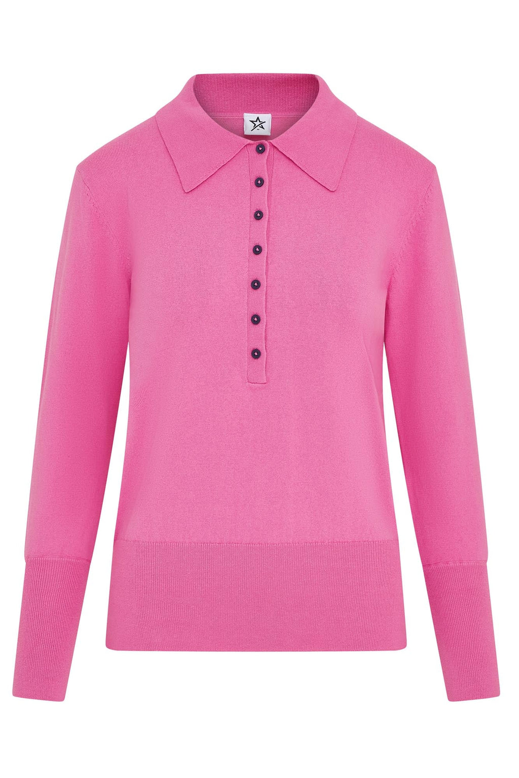 Blush Cotton Sweater Super Pink