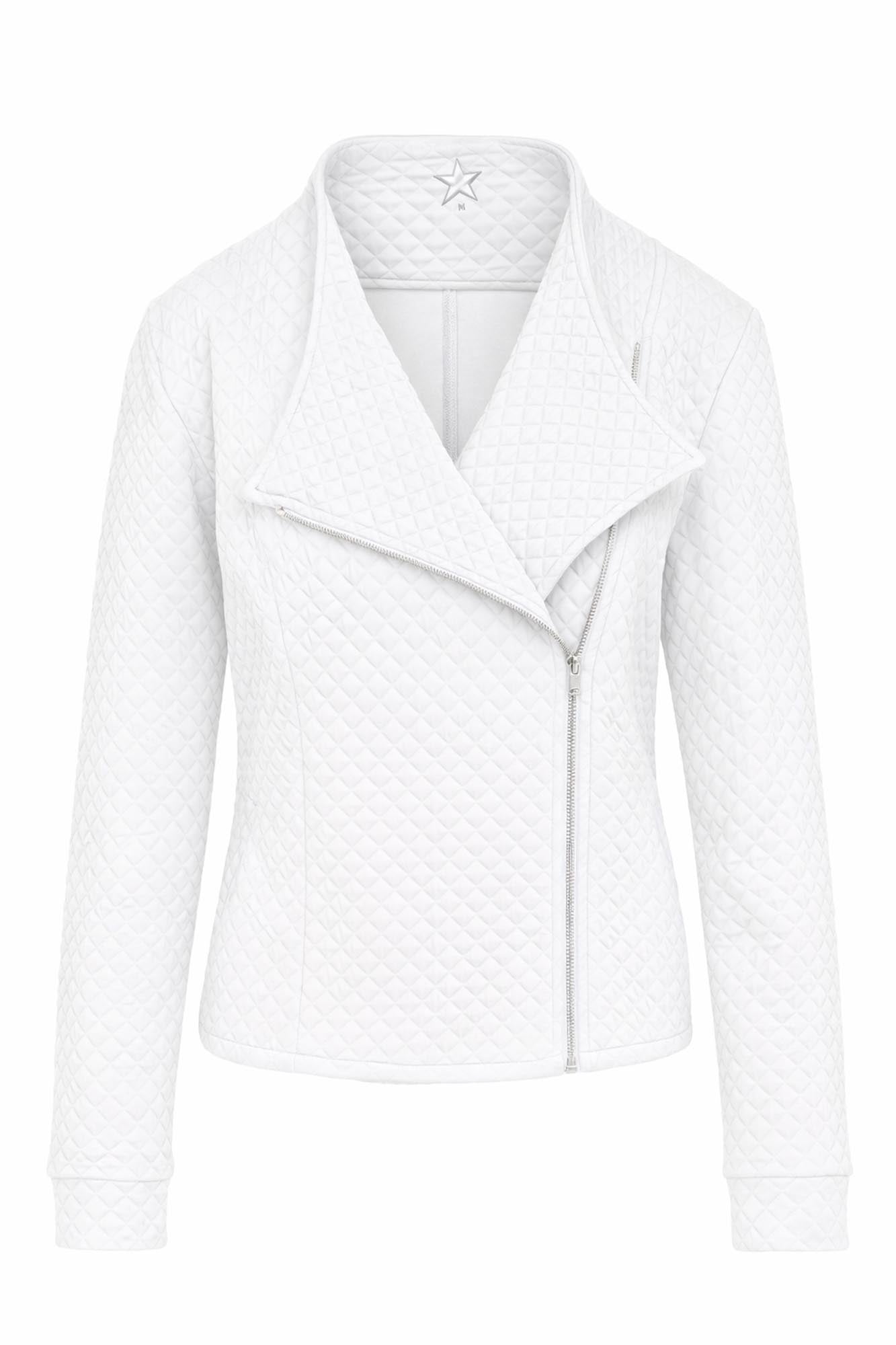 Cyrus Biker Style Jacket White