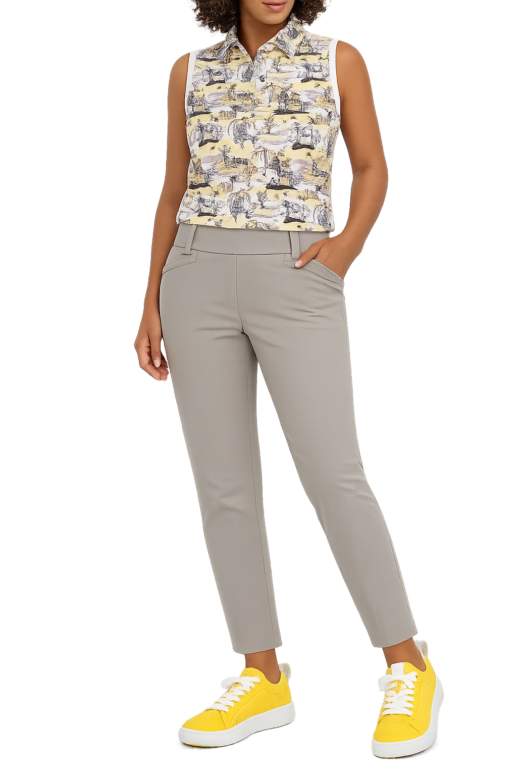 Copia Core 7/8 Pull On Trouser Elephant