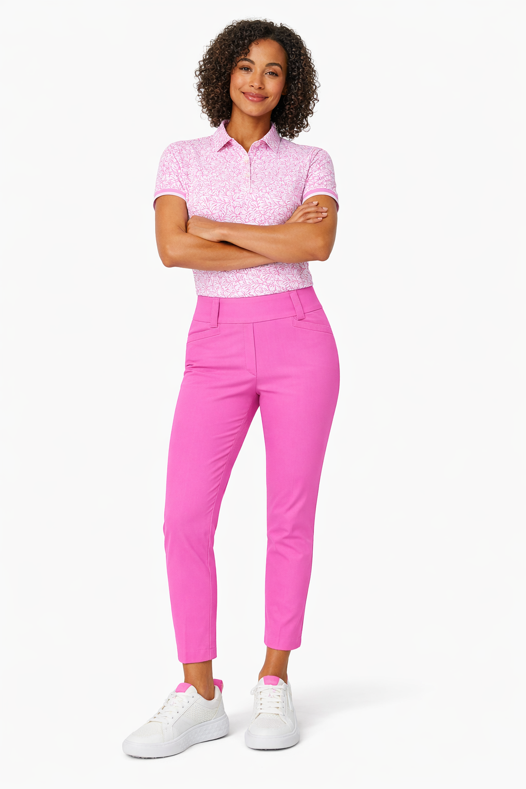 Copia Core 7/8 Pull On Trouser Super Pink