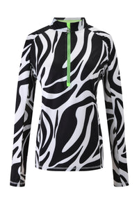 Elaine 1/4 Zip Lynx Lime