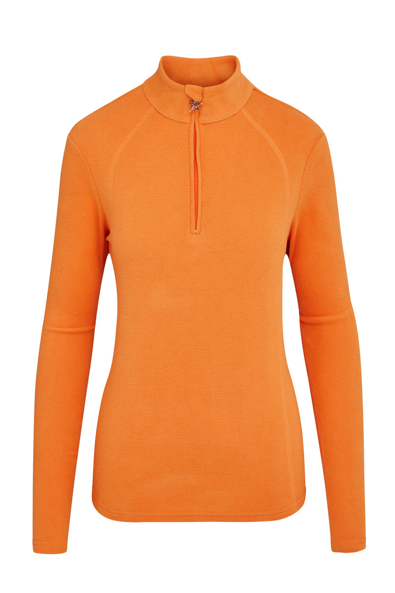 Frankie Fleece 1/4 Zip Orange Fizz