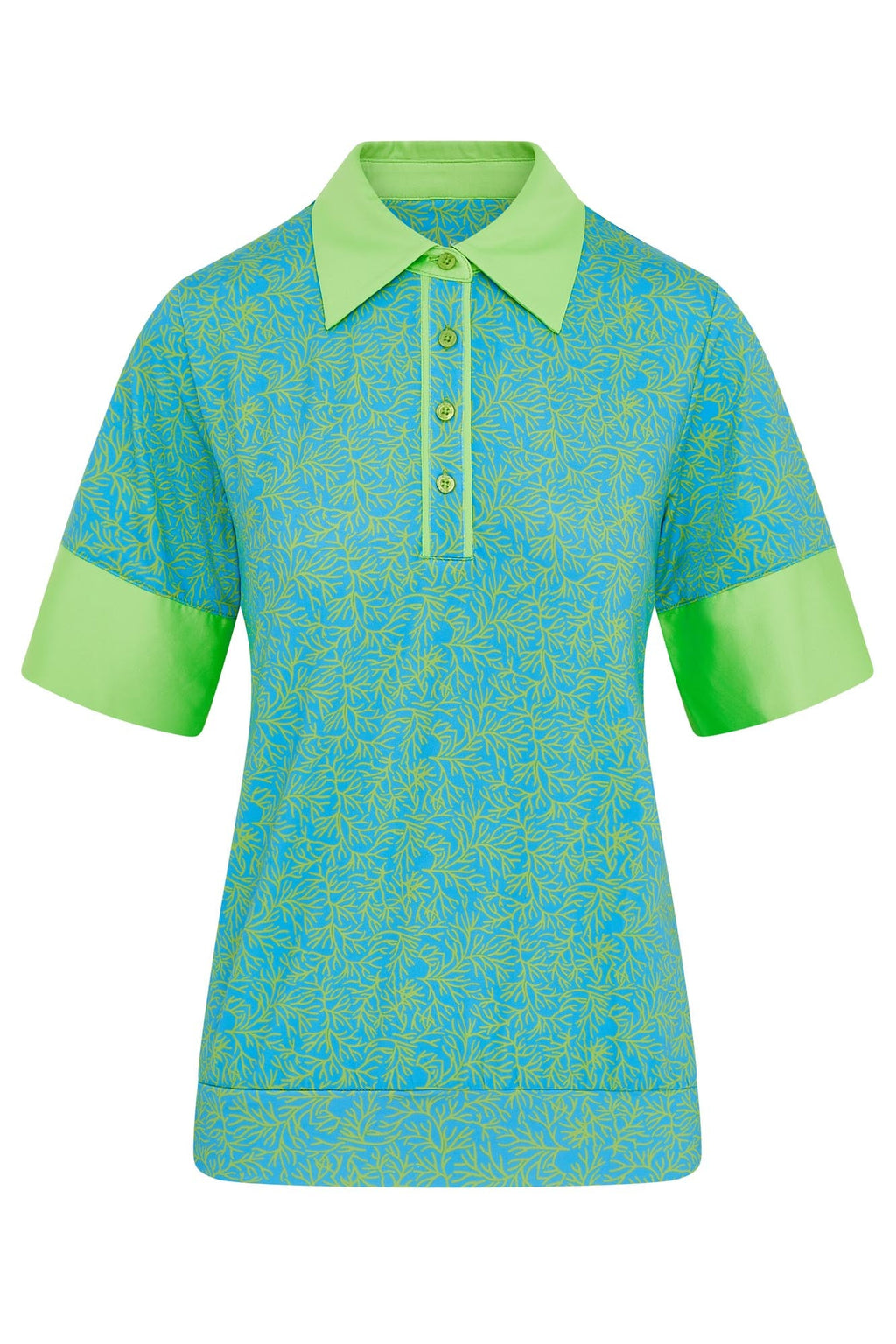 Horizon Half Sleeve Polo Ocean Bloom