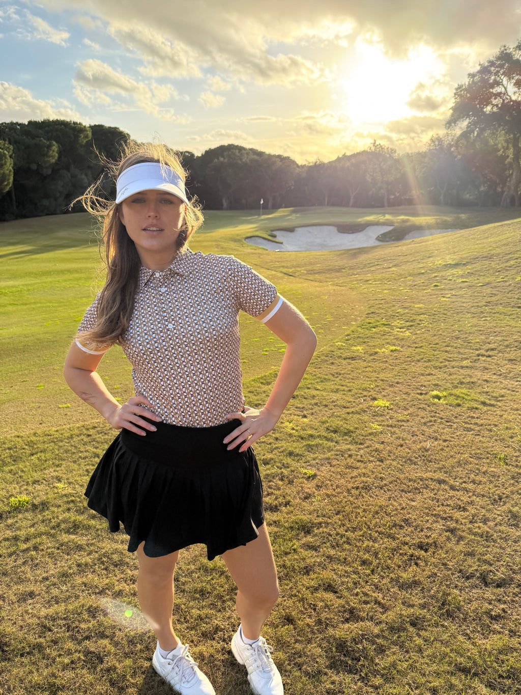 Molly Pleat Skort Black