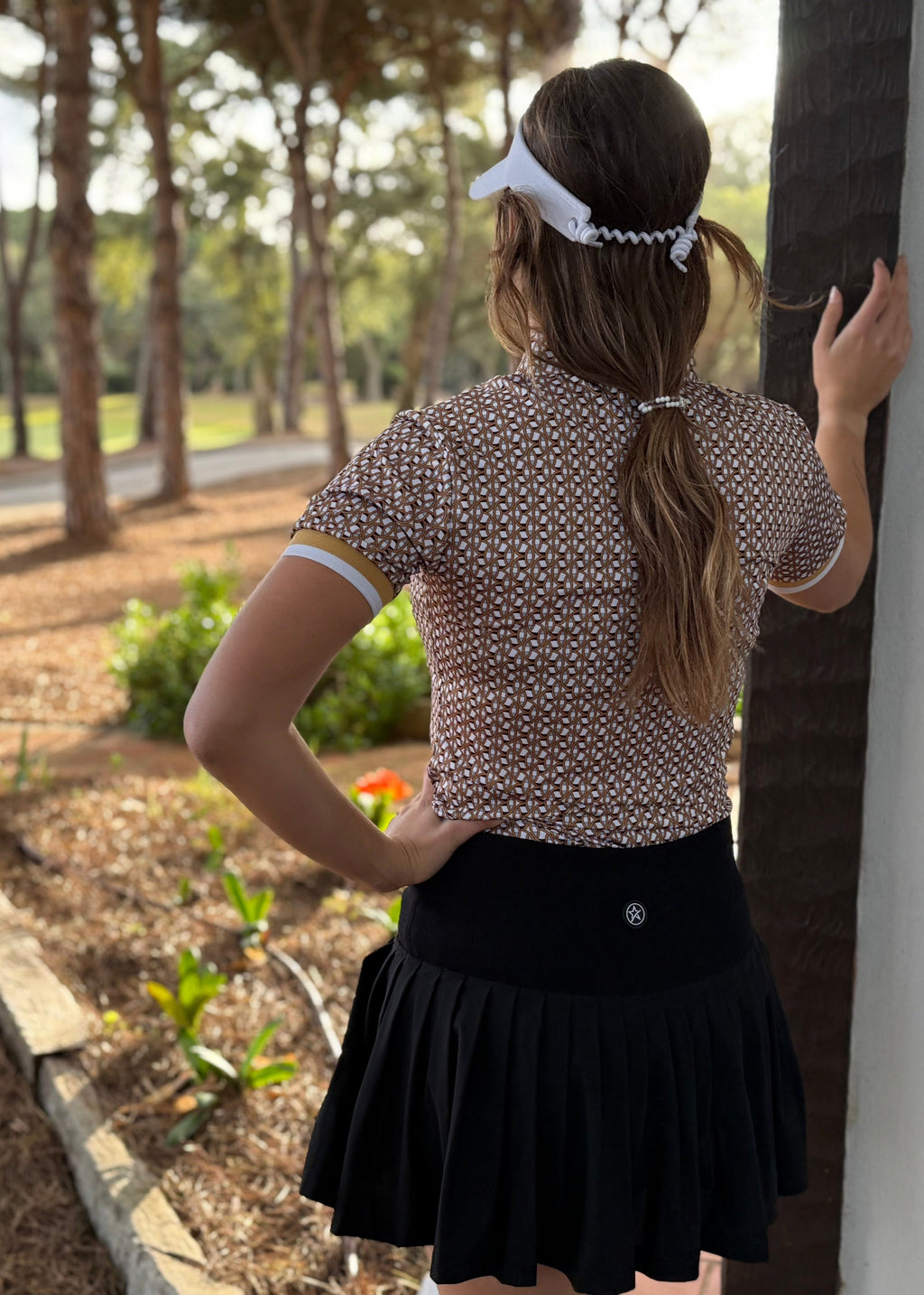 Molly Pleat Skort Black