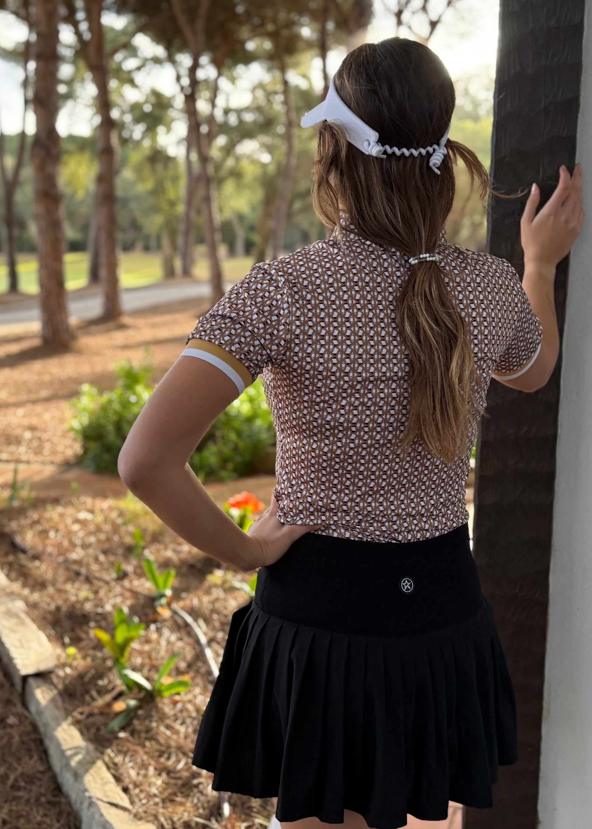 Molly Pleat Skort Black