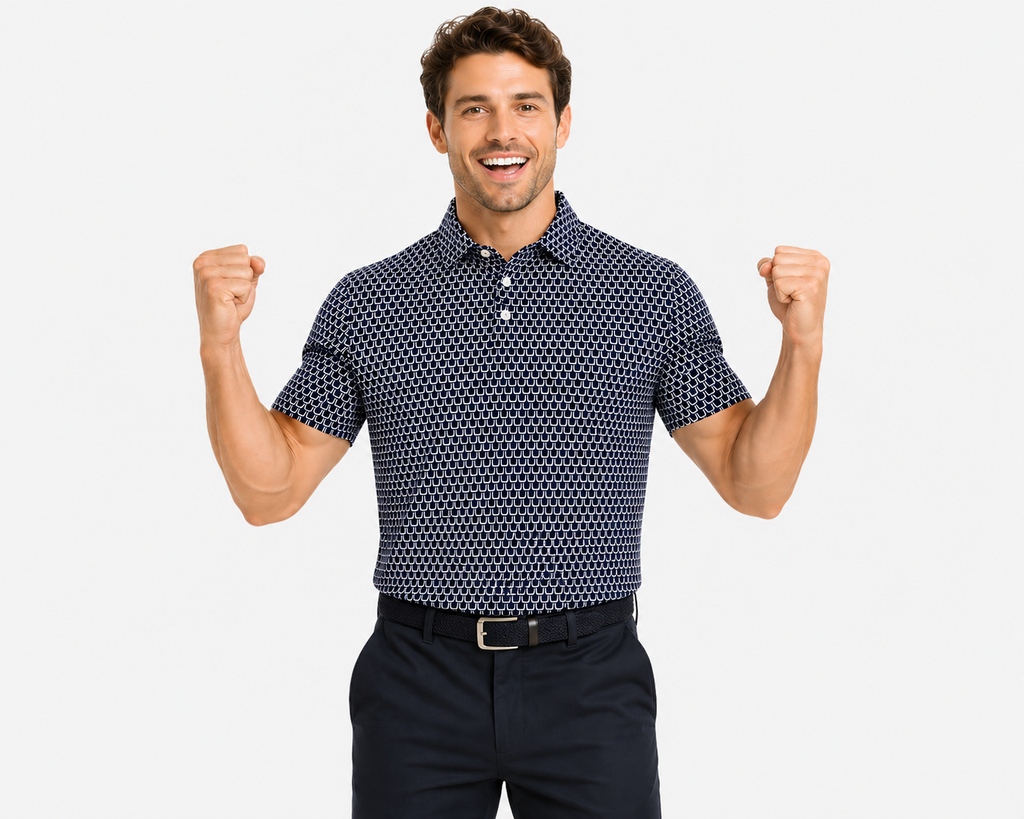 Jamie Pique Polo Navy