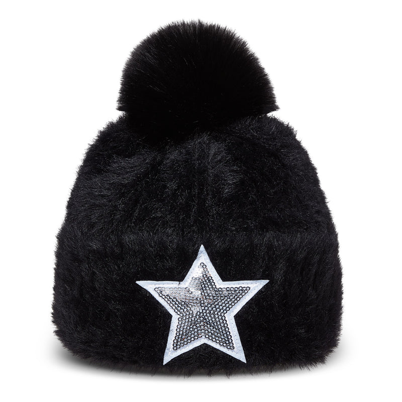 Jasmine Bobble Hat Pitch Black