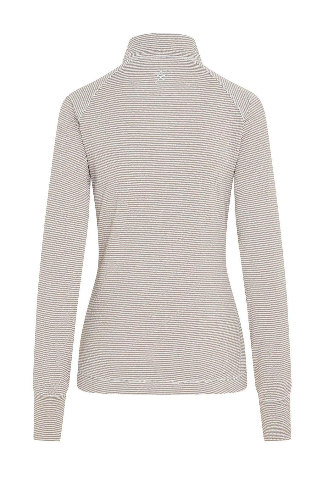 Lottie Stripe 1/4 Zip Elephant & White