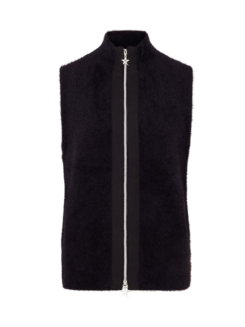 Leo Active Knit Vest Pitch Black