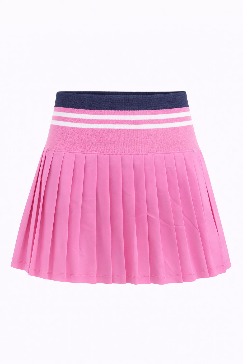Molly Stripe Elite Pleated Skort Super Pink & White
