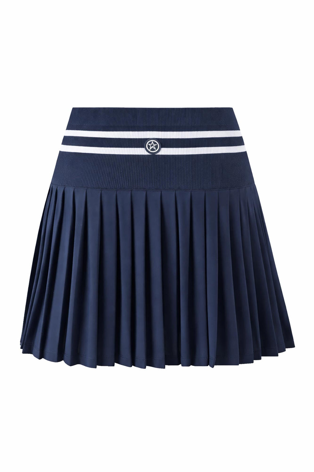 Molly Stripe Elite Pleated Skort Navy & White