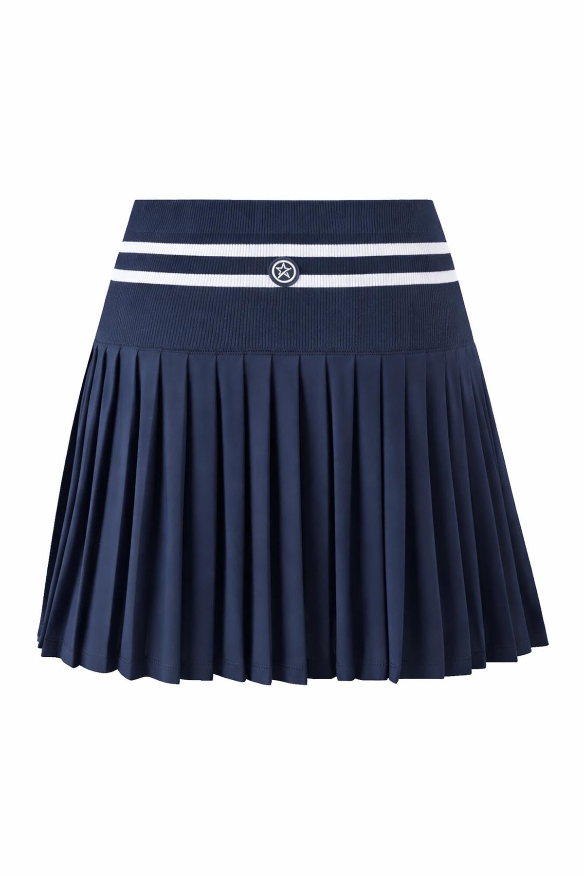 Molly Stripe Elite Pleated Skort Navy & White