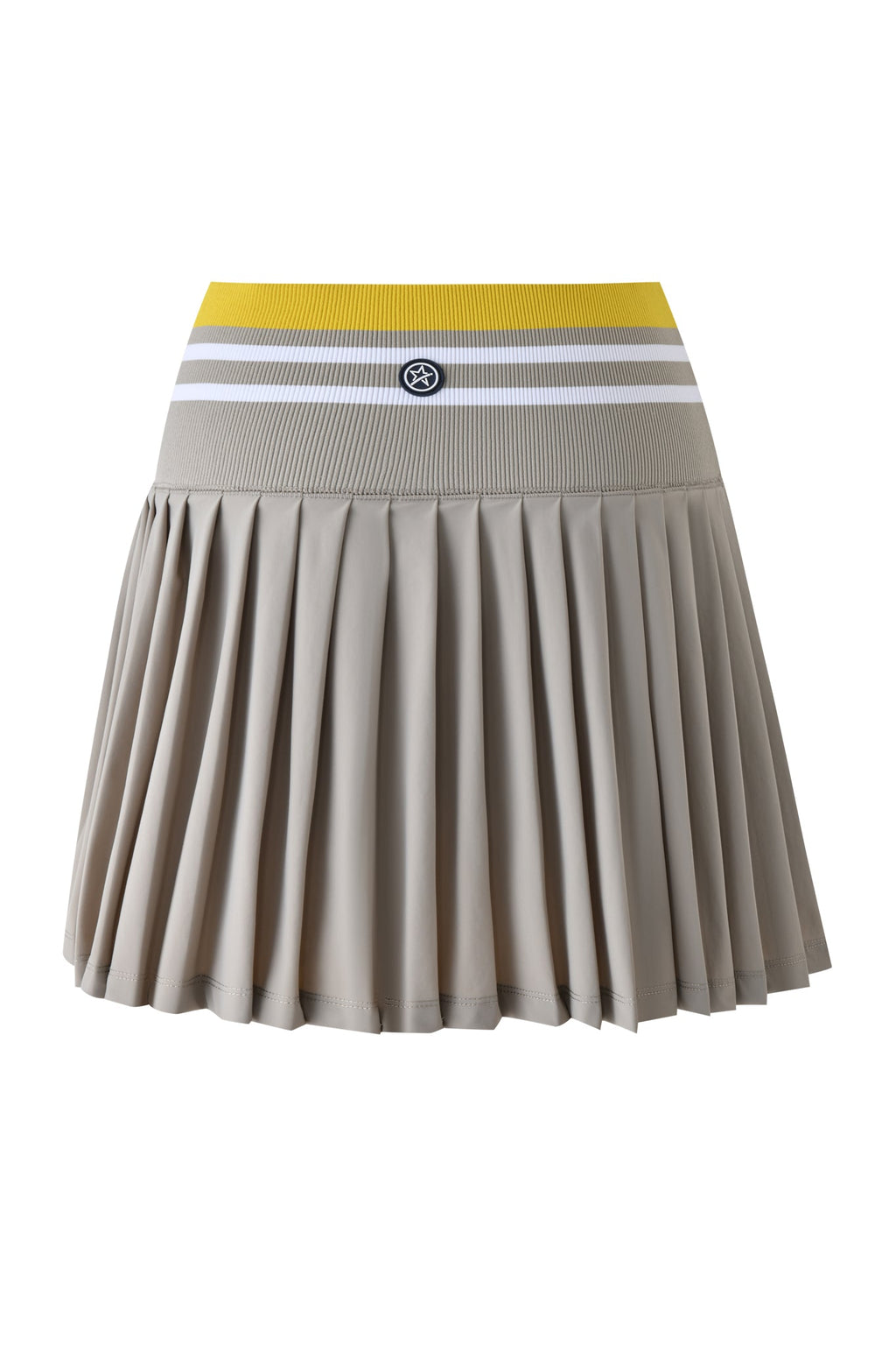 Molly Stripe Elite Pleated Skort Elephant & Lemon