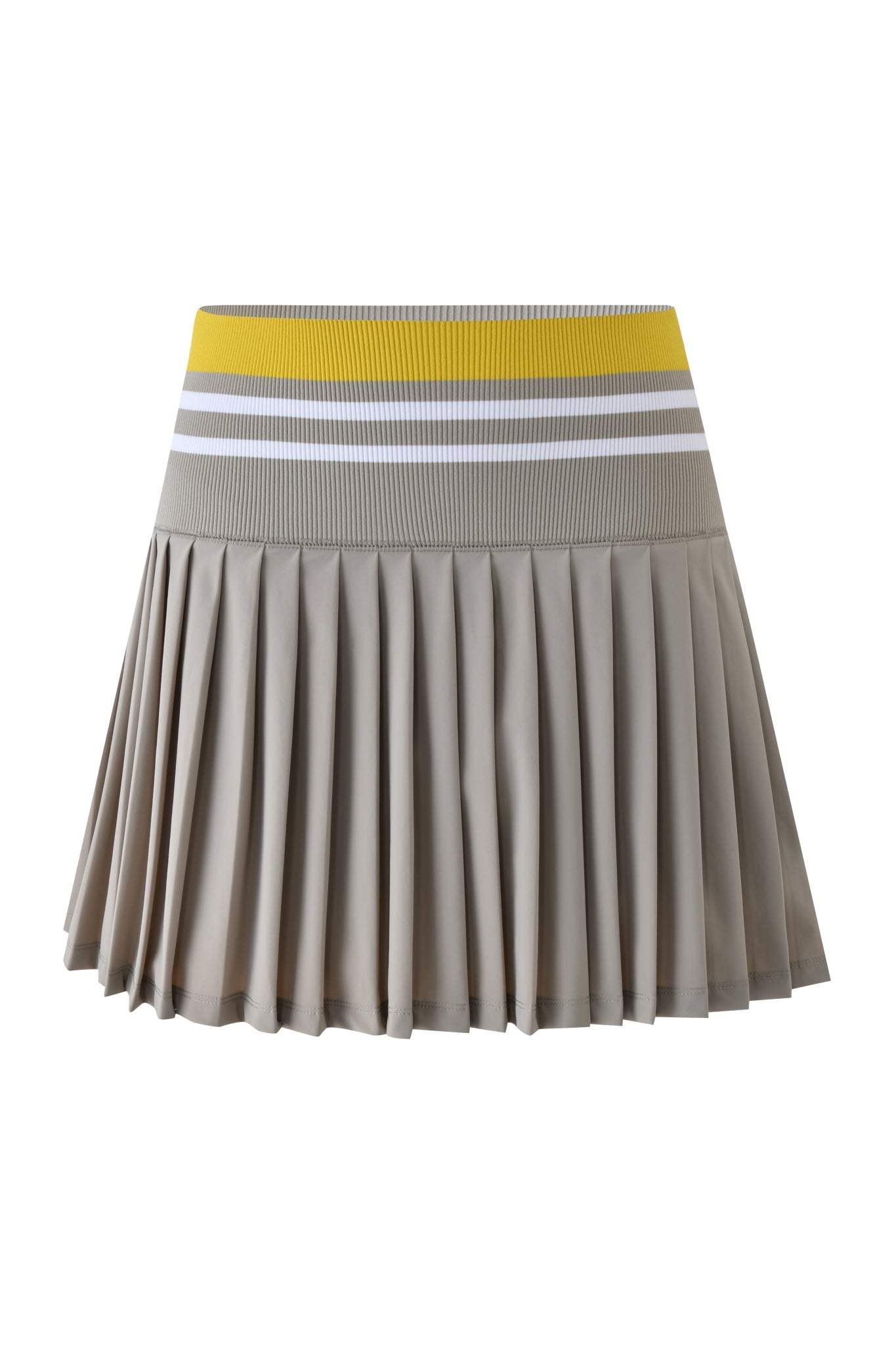 Molly Stripe Elite Pleated Skort Elephant & Lemon