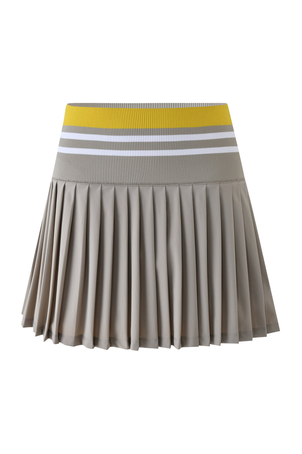 Molly Stripe Elite Pleated Skort Elephant & Lemon