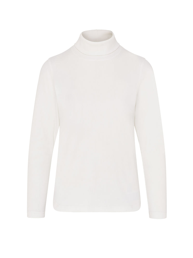 Nia Ribbed Roll Neck Winter White