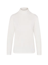 Nia Ribbed Roll Neck Winter White