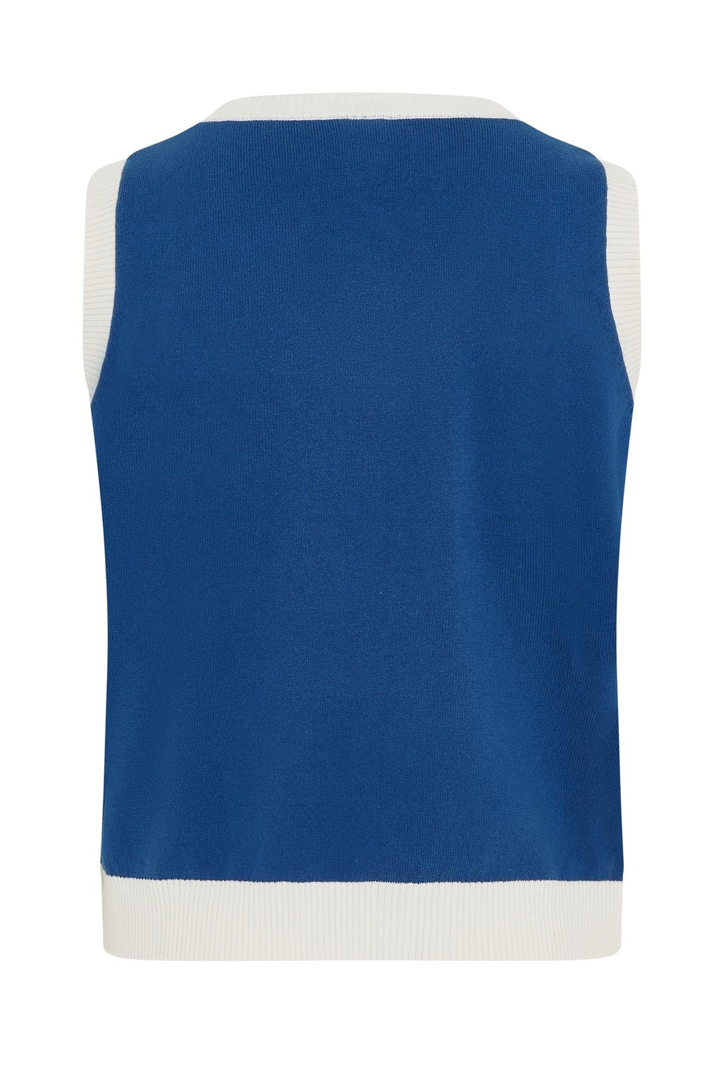 Point Cotton Slipover True Blue & White