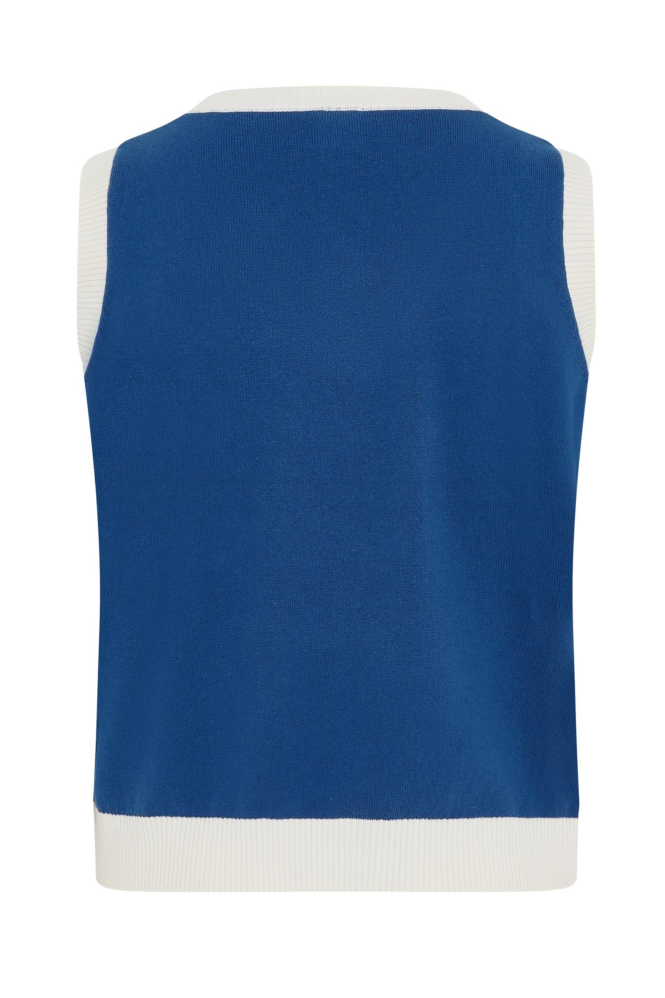 Point Cotton Slipover True Blue & White