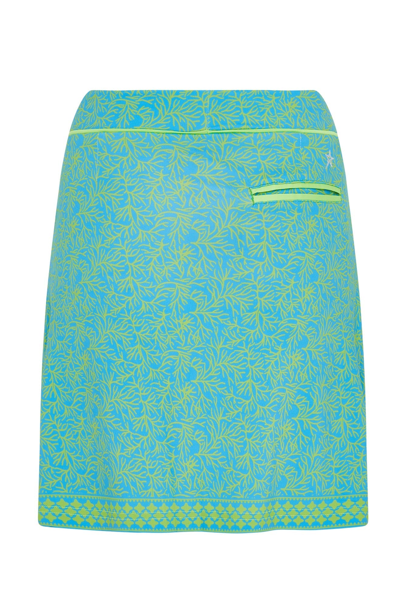 Reef Pattern Skort Ocean Bloom