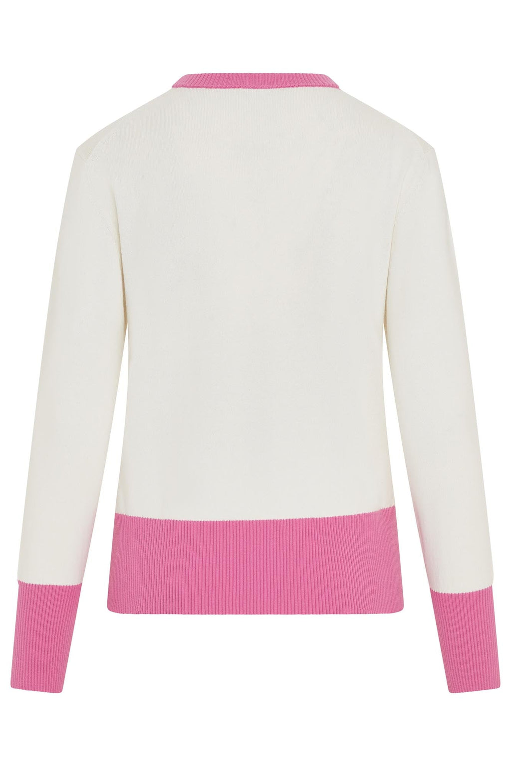 Sugar Sustainable Sweat White & Super Pink