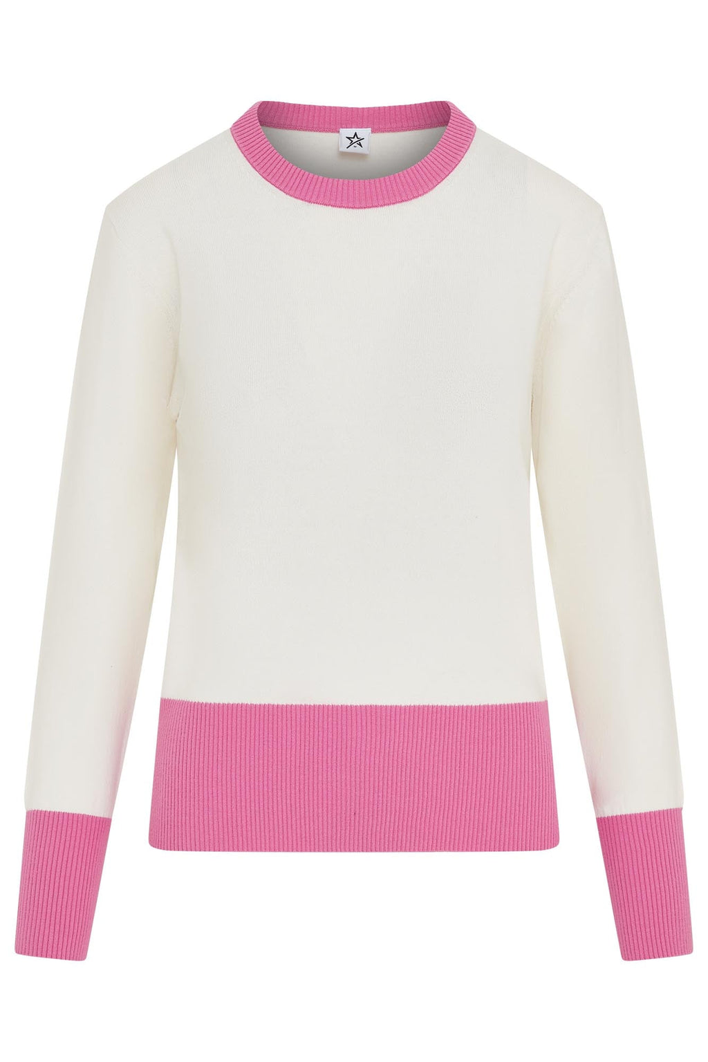 Sugar Sustainable Sweat White & Super Pink