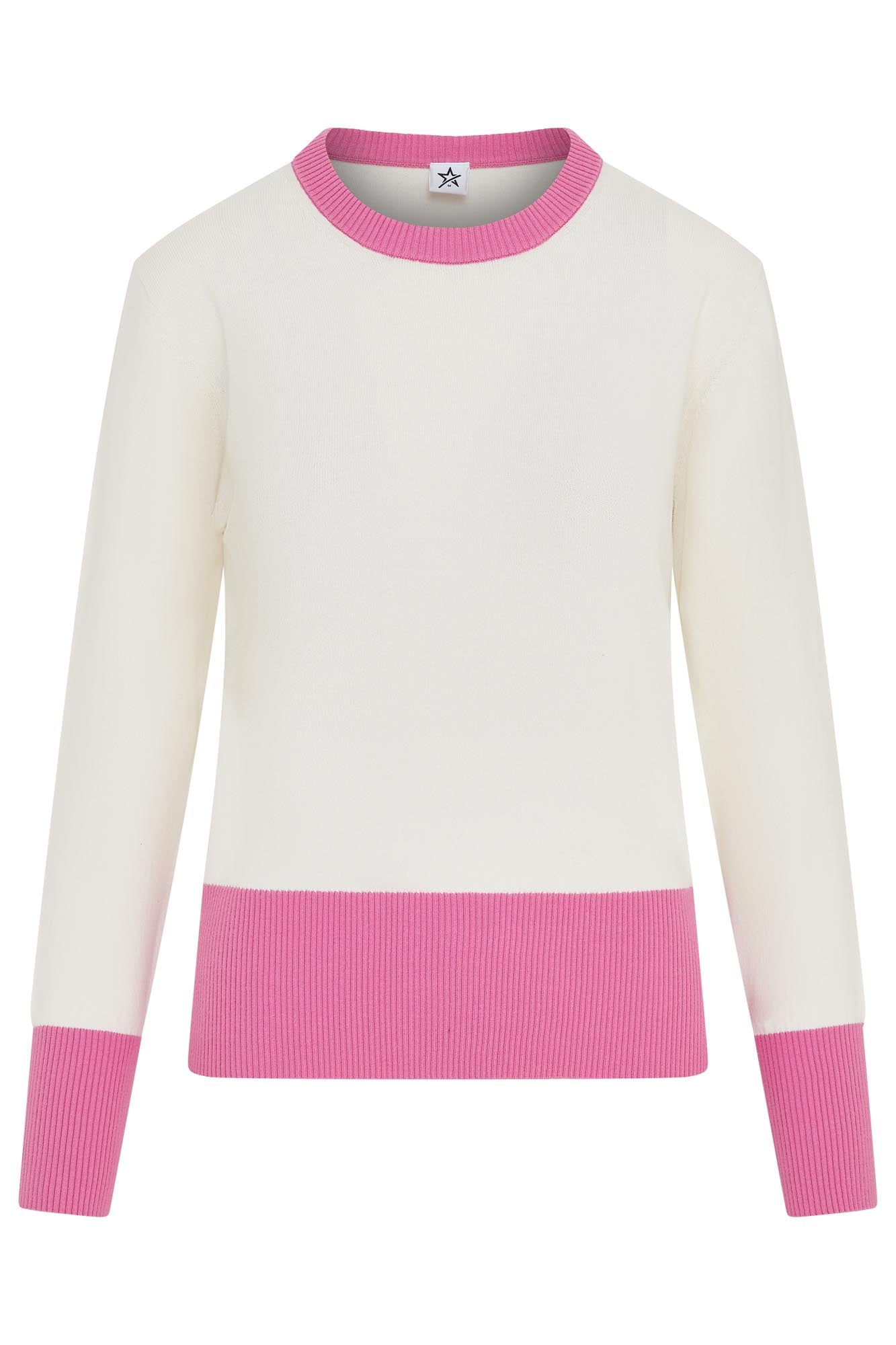 Sugar Sustainable Sweat White & Super Pink